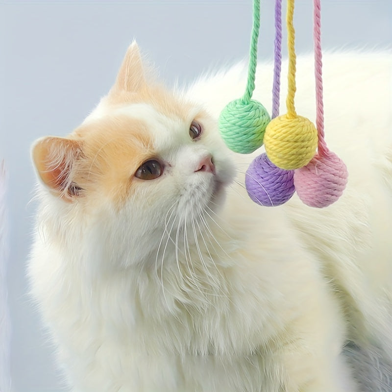 KlingelKugel - Katzenspielball mit Seil