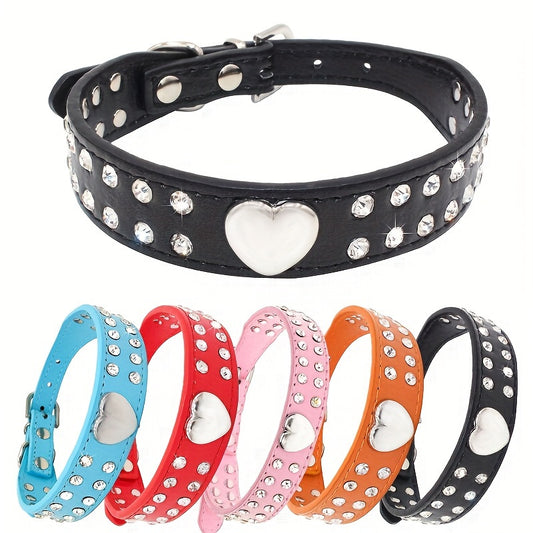 BlingBones - Verstellbares Hundehalsband mit Strass