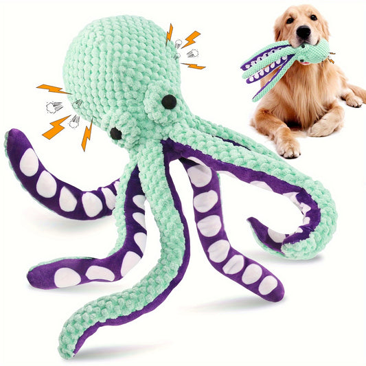 OctoPlay - Quietschen Plüsch Hundespielzeug