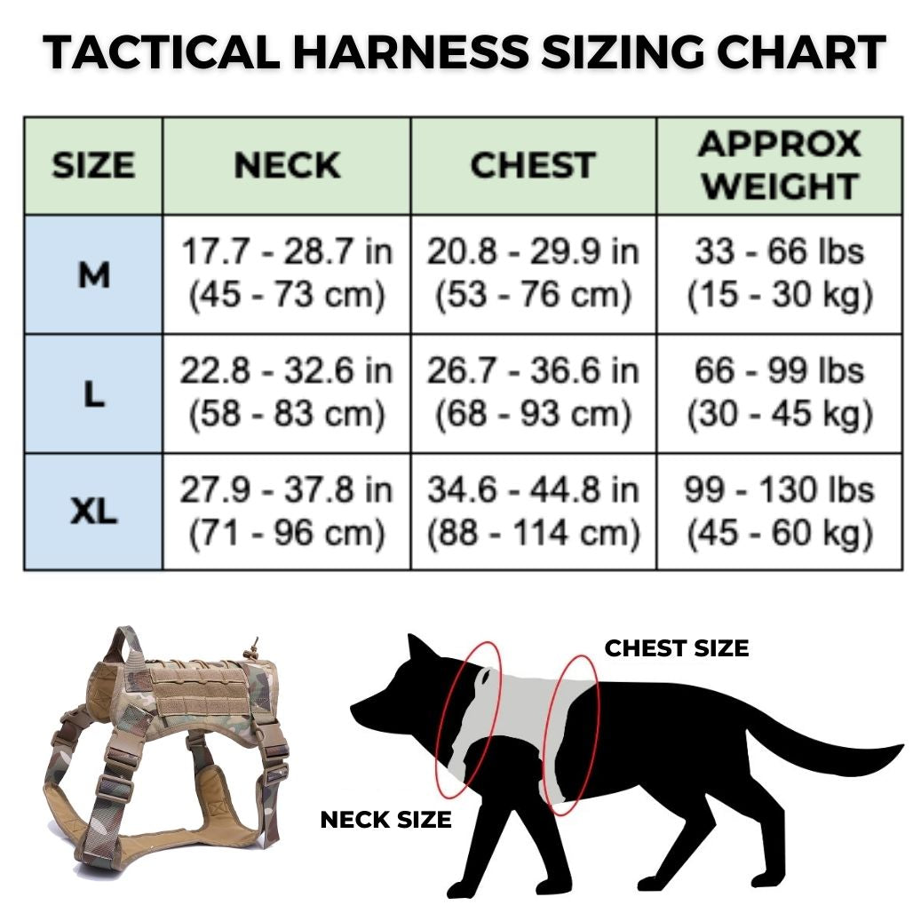 ElitePro Tactical Sicherheits-Geschirr für Hunde