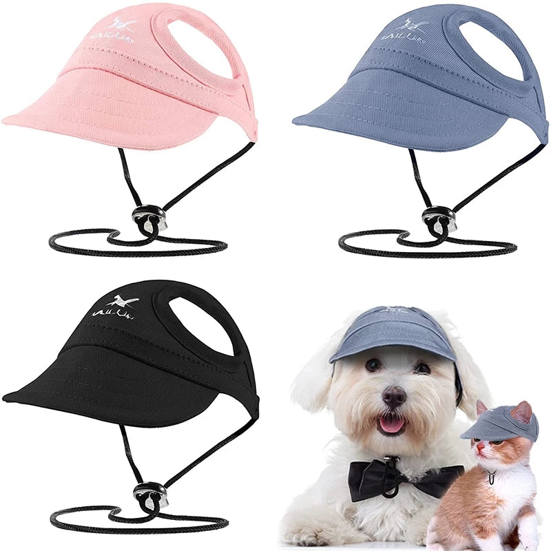 CoolCap - Verstellbare Hundebaseballkappe Schwarz