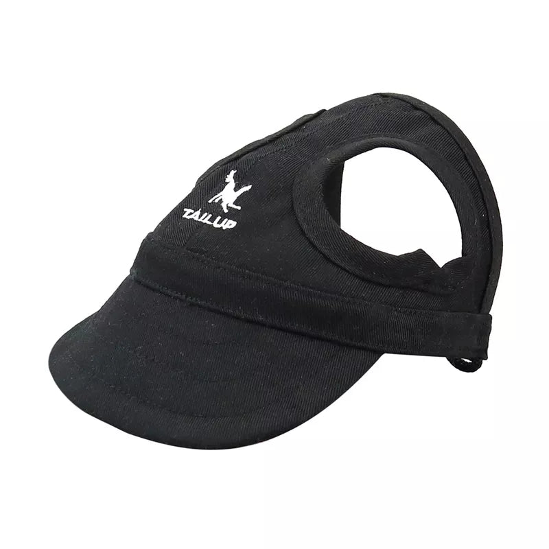 CoolCap - Verstellbare Hundebaseballkappe Schwarz