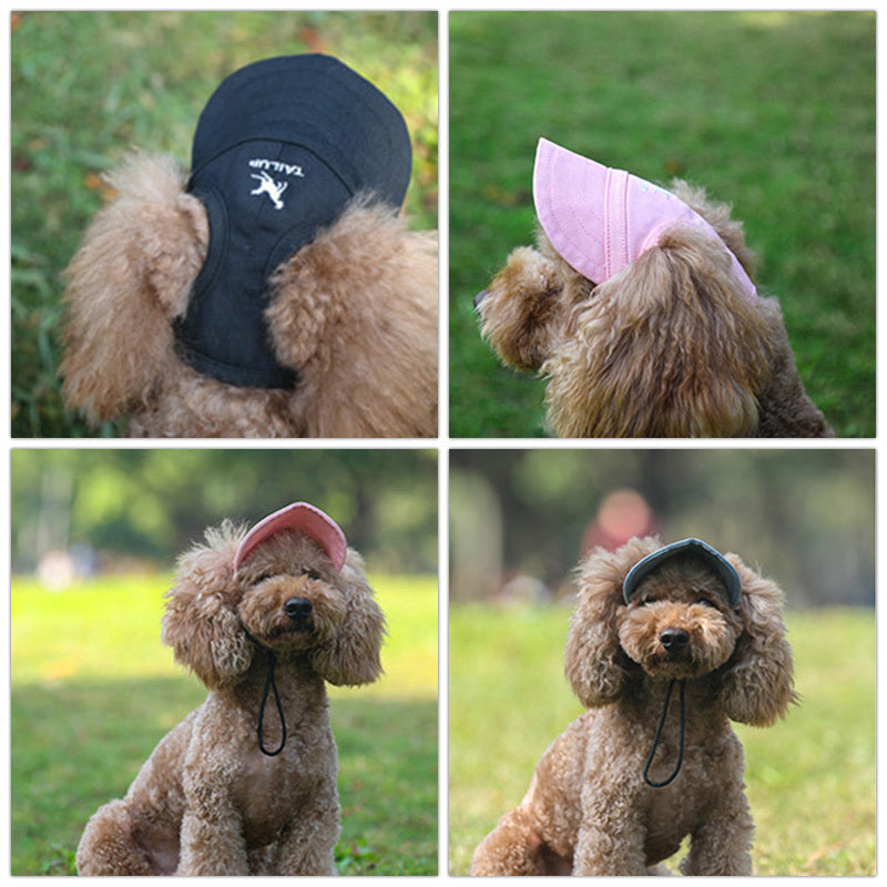 CoolCap - Verstellbare Hundebaseballkappe Schwarz