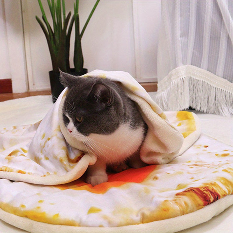 SnugglePizza - Kuschelige Katzenmatte im Pizza-Design