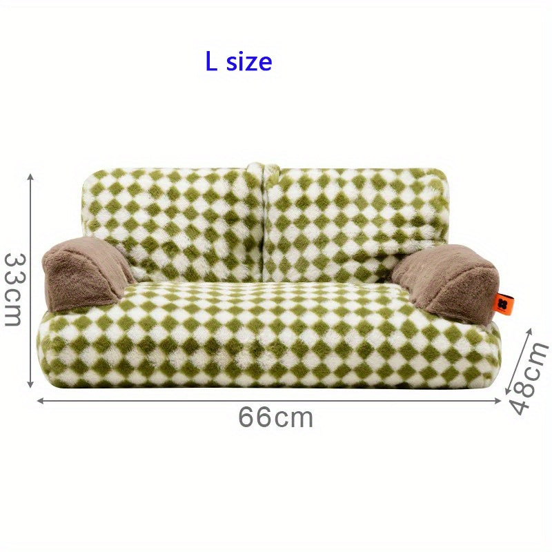 Kuschelnest - Grünes Katzen-Sofa-Bett