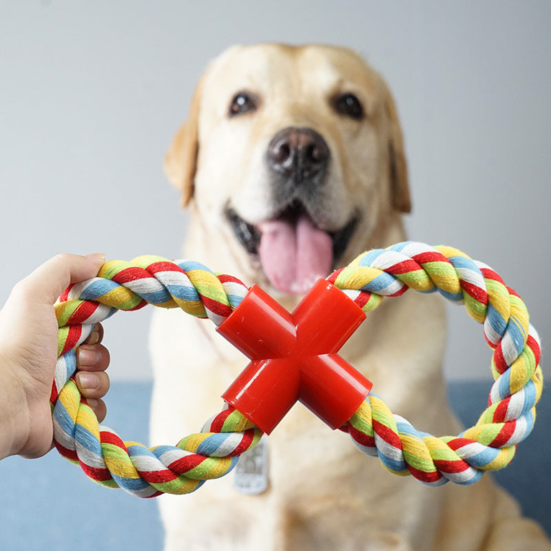 Zahnfestes Tau - Blaugrünes Hundespielzeug