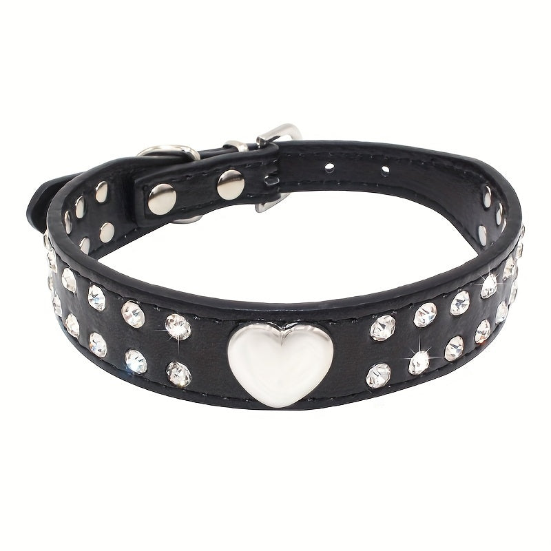 BlingBones - Verstellbares Hundehalsband mit Strass