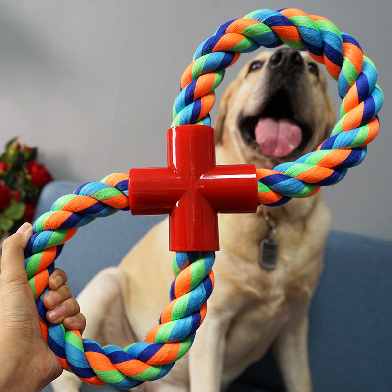 Zahnfestes Tau - Blaugrünes Hundespielzeug