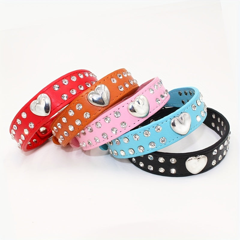 BlingBones - Verstellbares Hundehalsband mit Strass