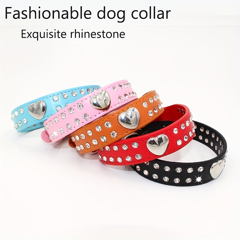 BlingBones - Verstellbares Hundehalsband mit Strass