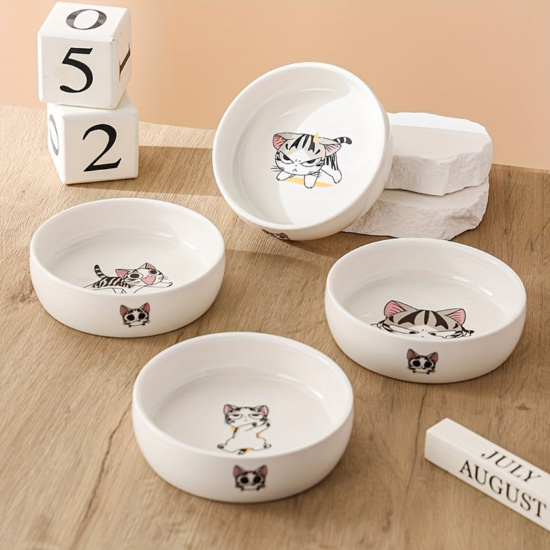 KittyBowl - Rutschfeste Keramik-Futterschale Weiß