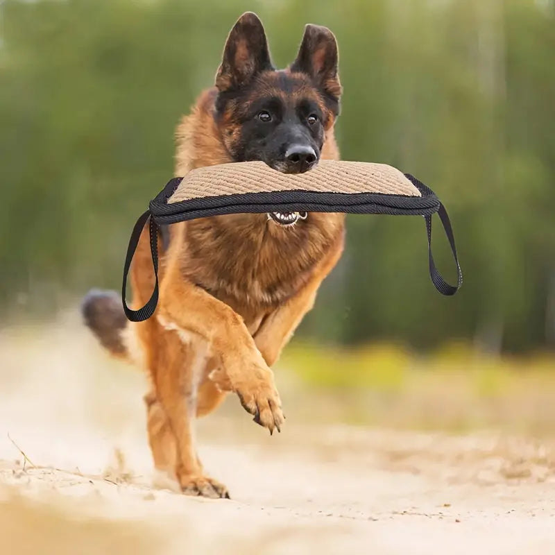 Strapazierfähiges Hundekauspielzeug mit Doppelgriffen