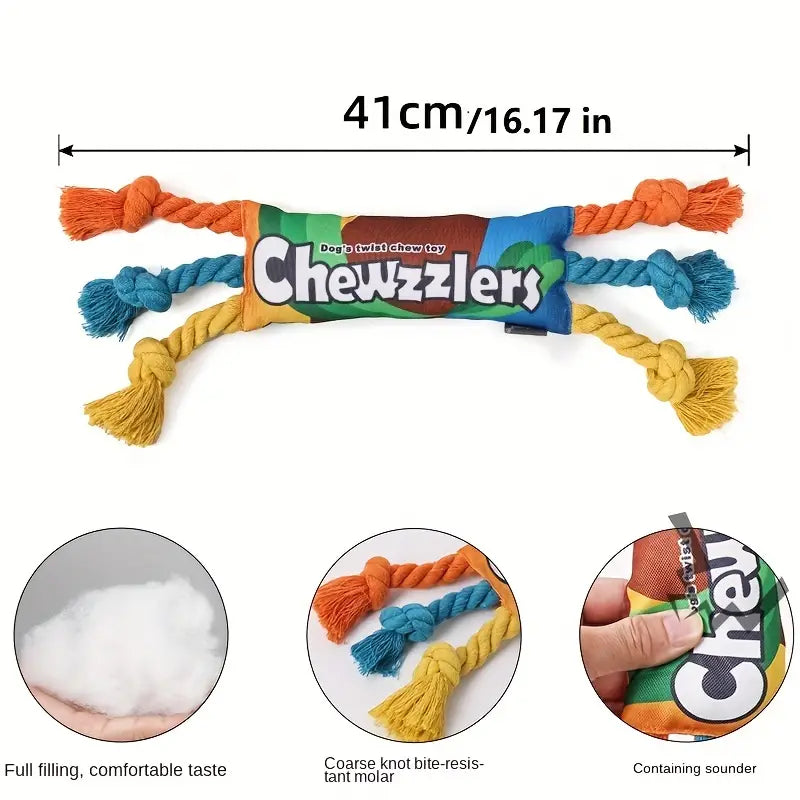 Regenbogen Twist Candy Haustier Hundespielzeug