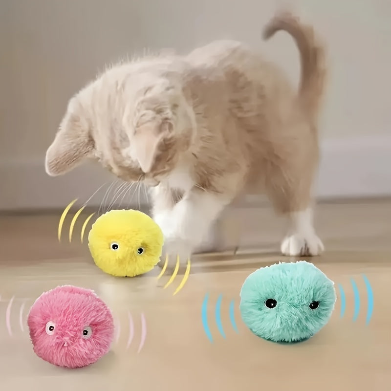 ChirpPaws - Gelber Quietscher Katzenspielball