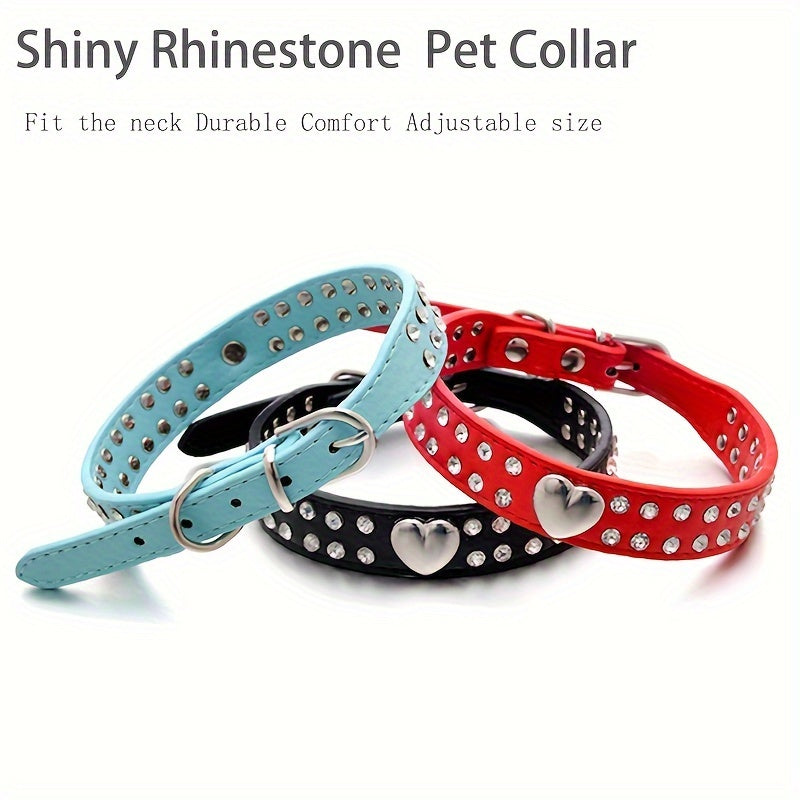 BlingBones - Verstellbares Hundehalsband mit Strass