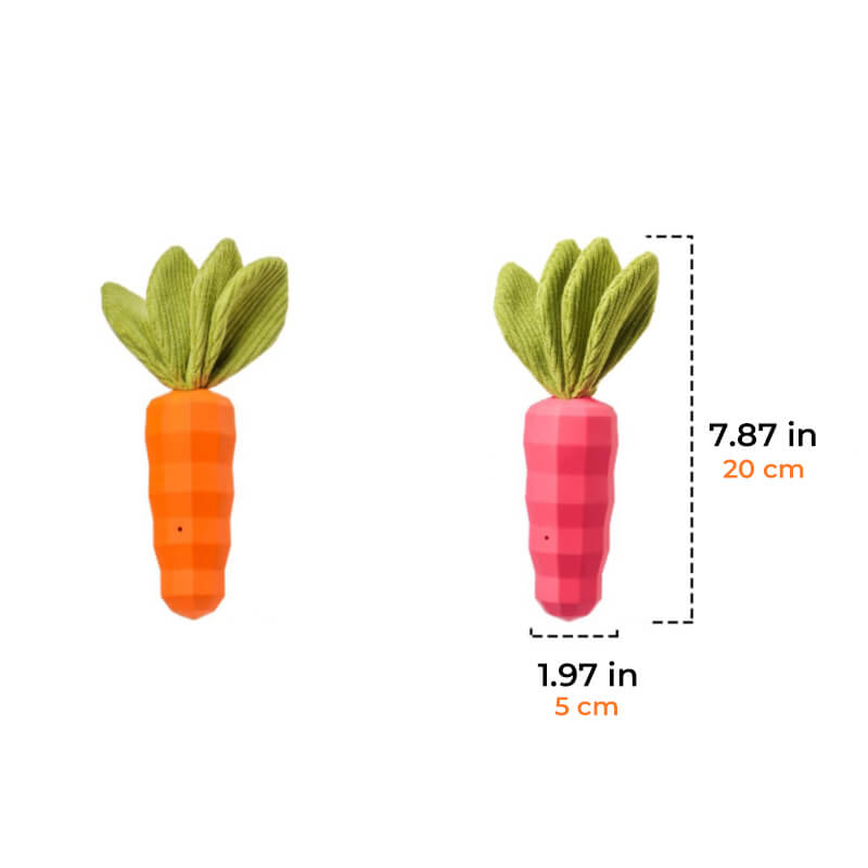 Quietschende Karotte Spielzeug