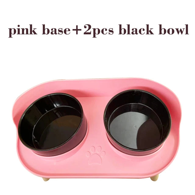 TwinBowl - Rosa Doppelnapf-Station