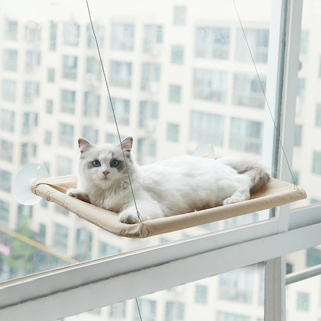 SunnyNest - Khaki Katzen-Fensterliege