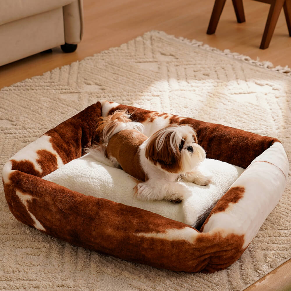 Leopard-Druck Hunde-Bett