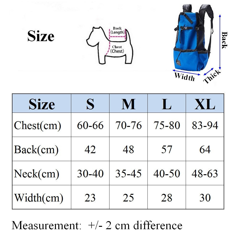 Komfort-Trage Rucksack für Hunde - Style A