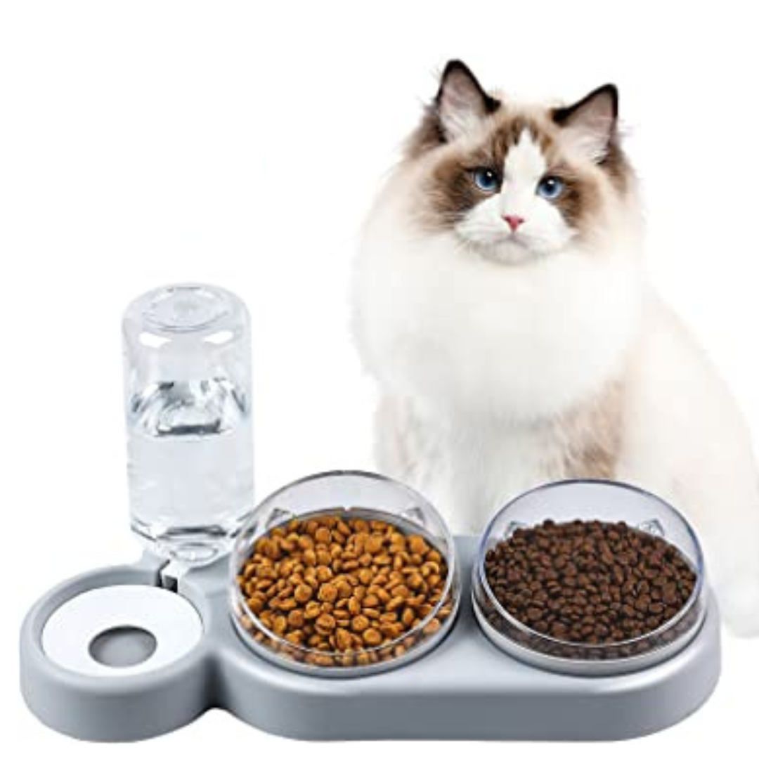 3-in-1 Sparfutterautomat für Hunde & Katzen