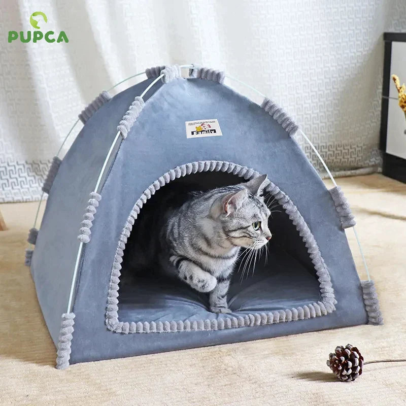 Kuschelhöhle für Katzen & kleine Hunde - Ihr perfekter Rückzugsort!