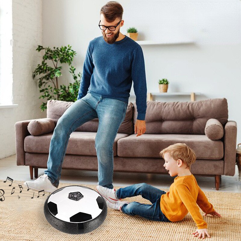 Weißer Fußball-Hover-Disk