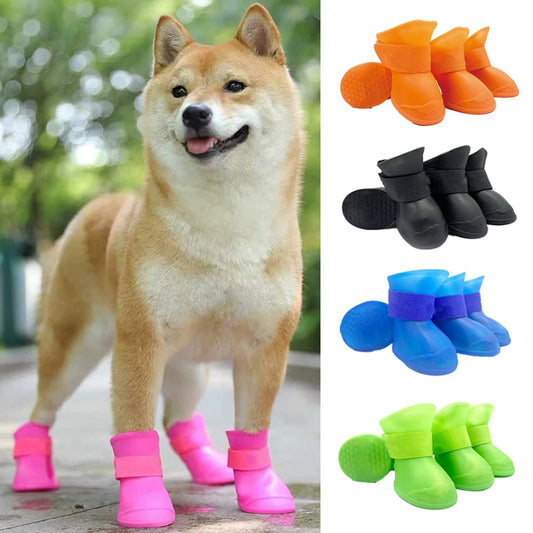 Wasserdichte Gelb-Hundeschuhe