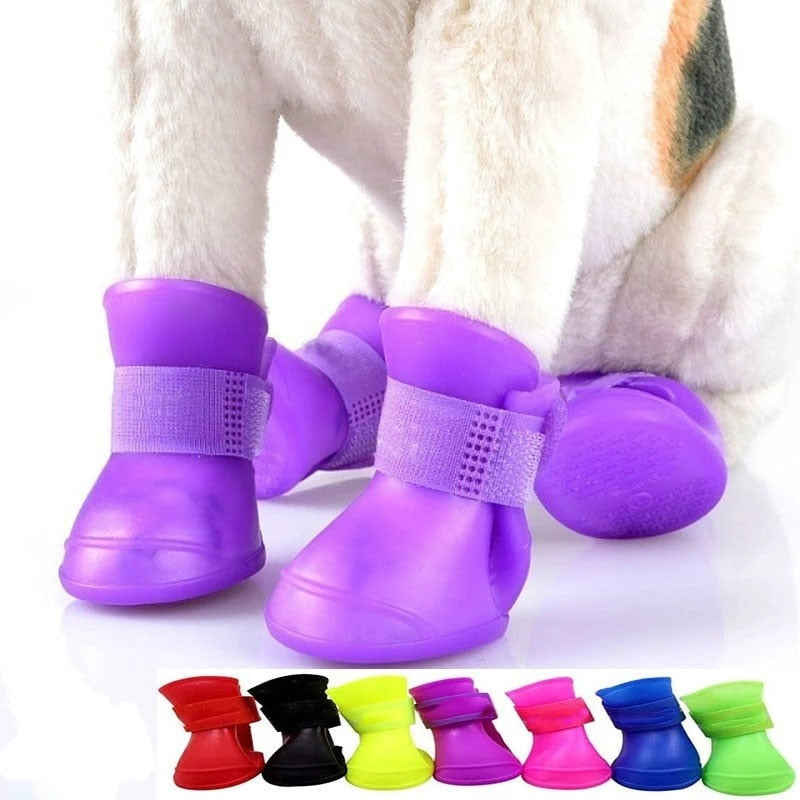 Wasserdichte Gelb-Hundeschuhe