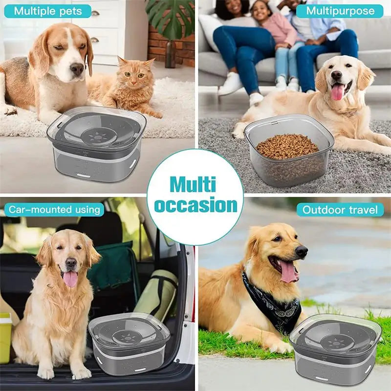 2L HIKEOUT Floating Pet Water Bowl - Hydration & Style for Cats & Dogs