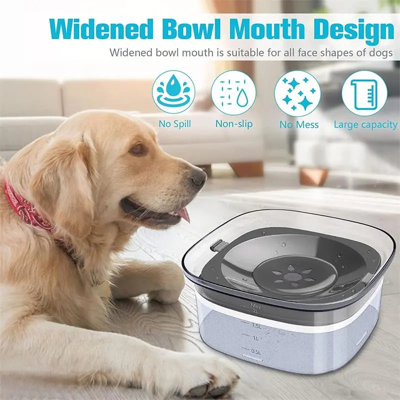 2L HIKEOUT Floating Pet Water Bowl - Hydration & Style for Cats & Dogs