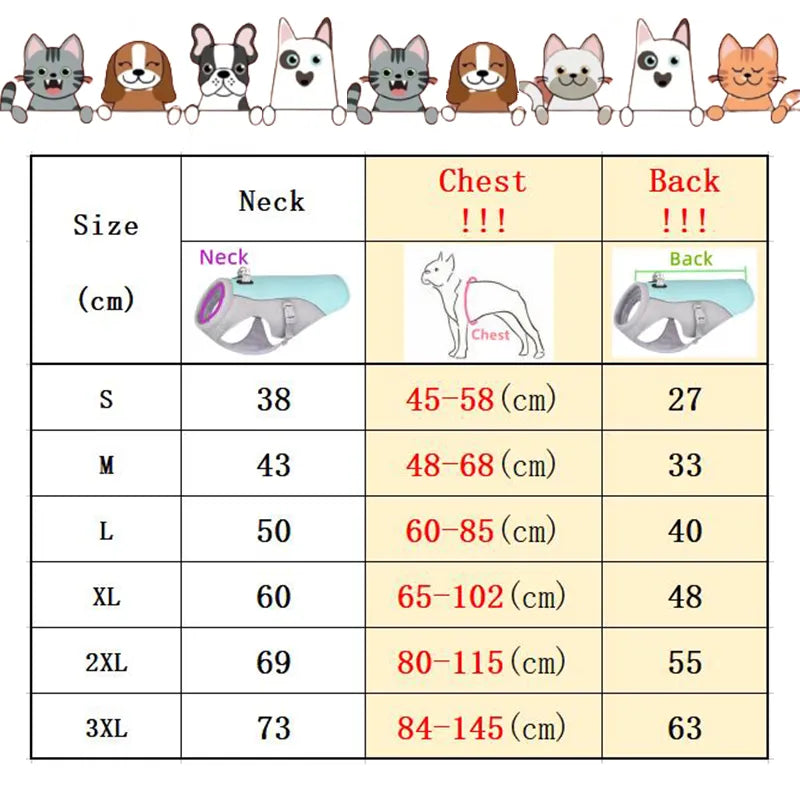 Stylischer Sommer-Kühlweste für Hunde mit Reflex & Schnellverschluss