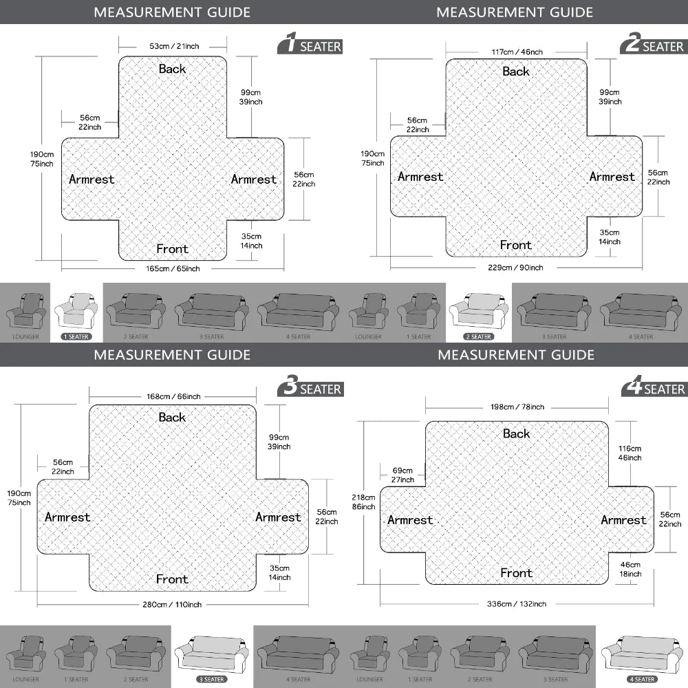 Ultimativer Schutz: Wasserdichte Sofabezüge für 1-4 Sitzer & Haustiere