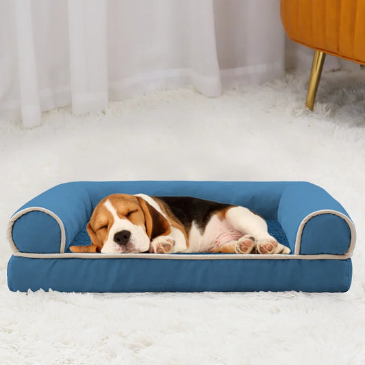 HundeTraum - Bequemes Blaues Hundebett