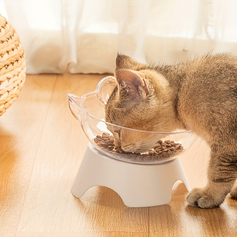 CerviBowl - Weiße Erhöhte Katzenschüssel