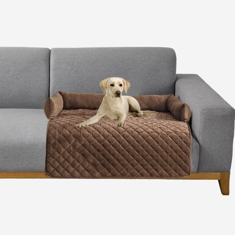 Komfort-Luxus Hundebett: Plüsch & Kissen Sofa