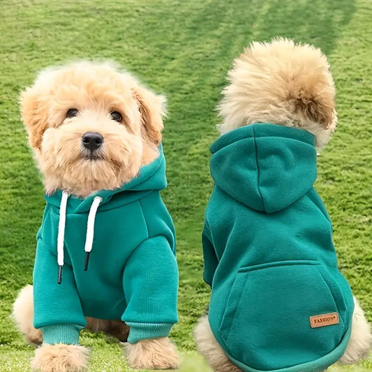 Neues Hundehoodie - Haustier-Sweatshirt mit Tasche auf dem Rücken