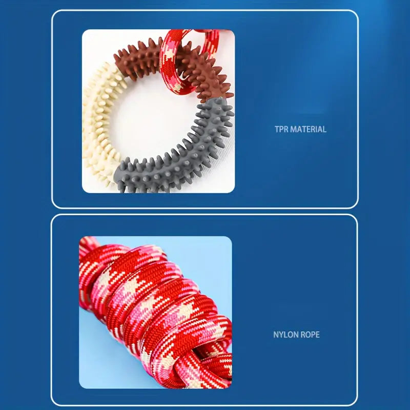 Unzerstörbares, strapazierfähiges gedrehtes Hundekauspielzeug aus Seil