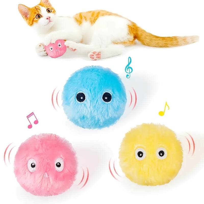 ChirpPaws - Gelber Quietscher Katzenspielball