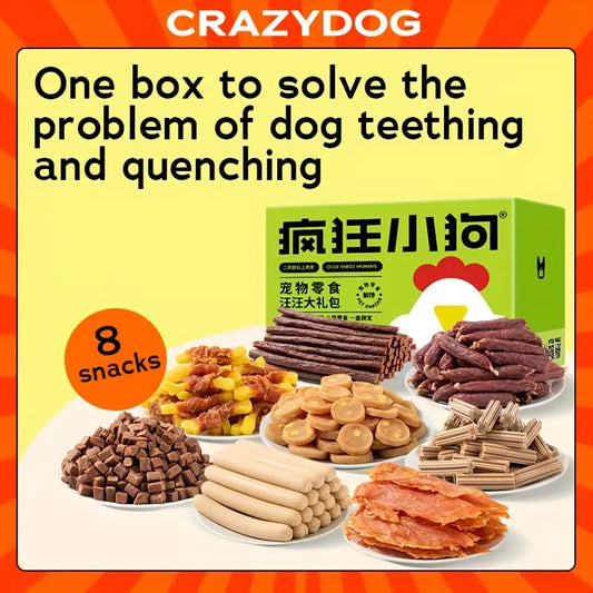 Crazy Dog 8-in-1 Snack - Zahnreinigung & Geschenkpackung 1,76 lb