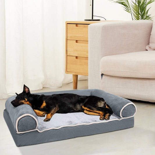 SofaDream - Graues Komfortbett für Hunde