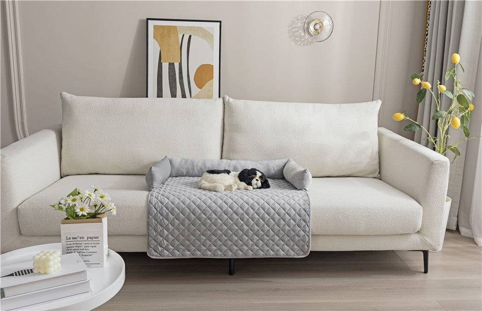 Komfort-Luxus Hundebett: Plüsch & Kissen Sofa