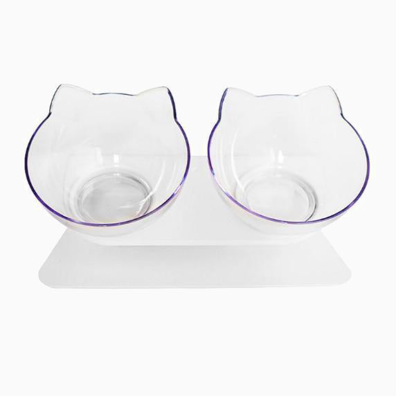 Chic Katzen-Essschalen: Ergonomisches Design & Transparenter Stil