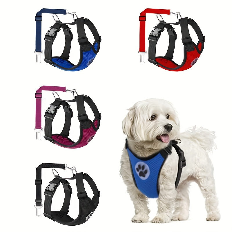 ComfortPaws Schwarzes Hundegeschirr-Set