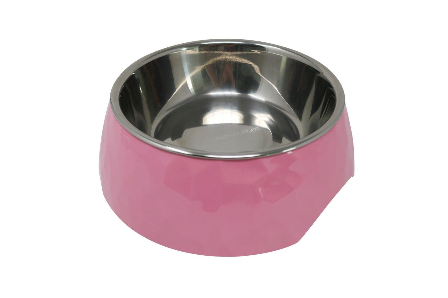 Facette Rosa - Runde Katzen- und Hundeschüssel