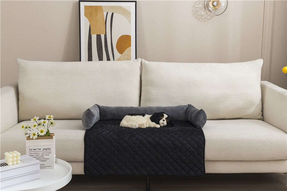 Komfort-Luxus Hundebett: Plüsch & Kissen Sofa