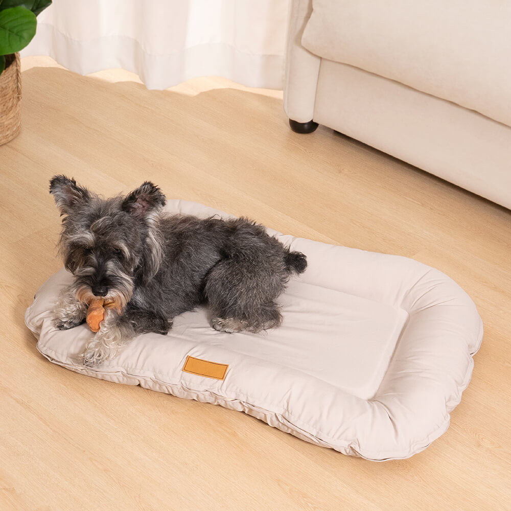 Beige Ortho-Memory-Hundebett