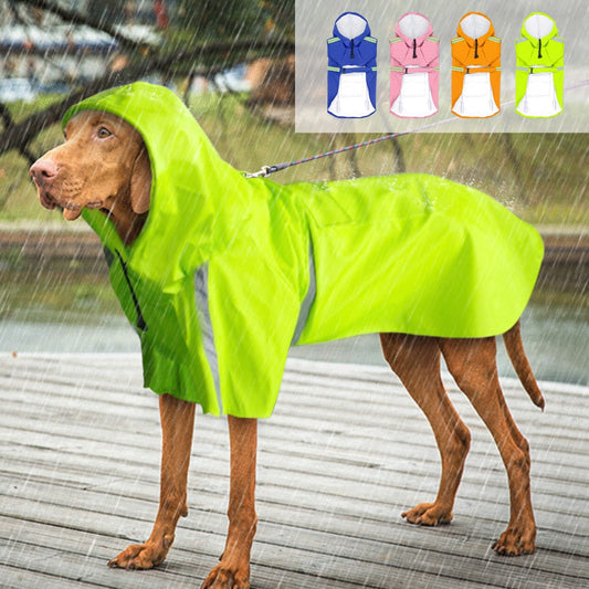 SicherheitsReflex - Blauer Hundeponcho Deluxe