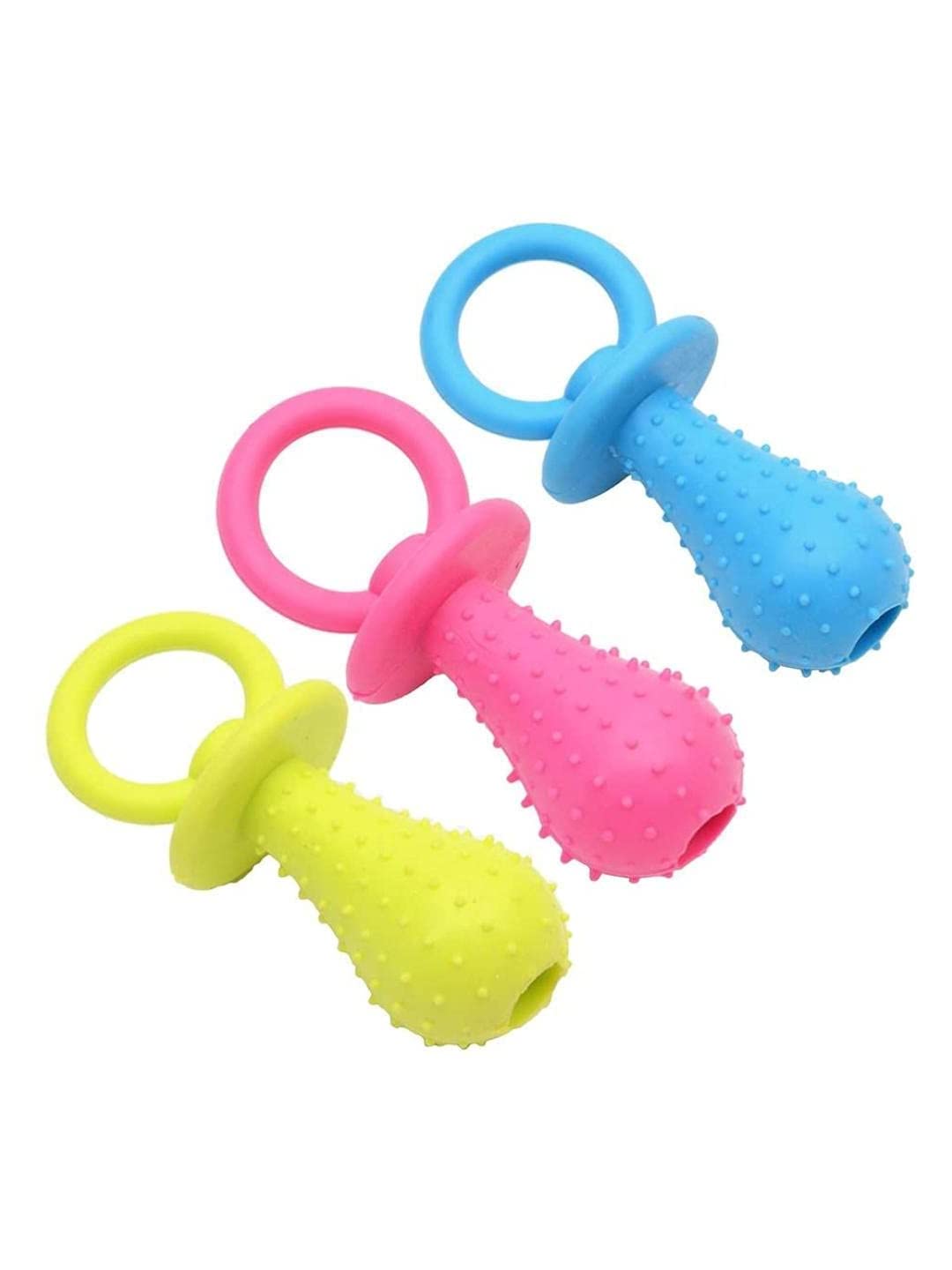 Hunde-Kaumspielzeug, Hundezahnspielzeug für Hunde-Welpen (Multicolor, Packung mit 3)