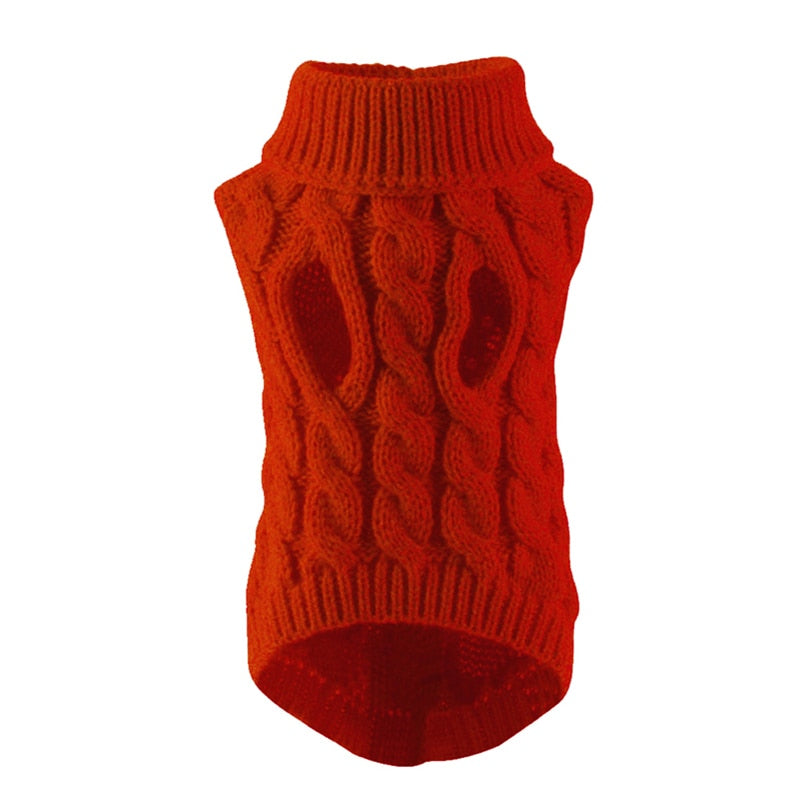 Warmer, kuscheliger Winter-Pullover mit Rollkragen - Hundebekleidung für kleine bis mittlere Rassen - flauschige Weste, weicher Mantel und wärmende Jacke in Einem